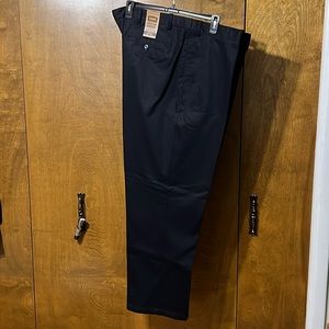 Brand New The Foundry Big and Tall mens Black casual dress pants/slacks